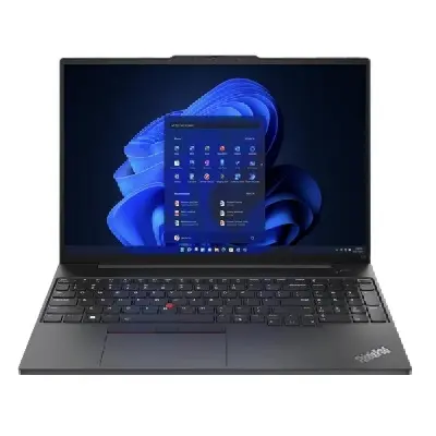 Lenovo ThinkPad laptop 16" WUXGA i5-1335U 16GB 512GB IrisXe W11Pro fekete Lenovo ThinkPad E16 G1 : 21JN004UHV fotó