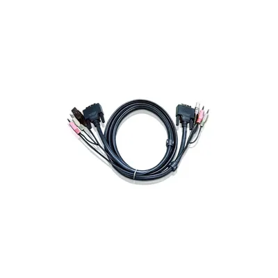 KVM switch Kábel USB DVI-I 3m ATEN : 2L-7D03UI fotó