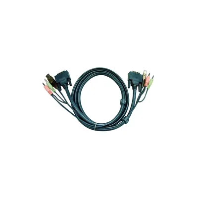 KVM switch Kábel USB DVI 5m ATEN : 2L-7D05U fotó