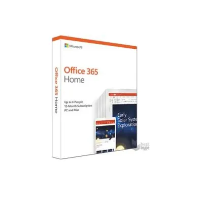 Microsoft Office 365 Otthoni verzió P4 ENG 6 Felhasználó 1 év dobozos irodai programcsomag szoftver : 6GQ-01076 fotó