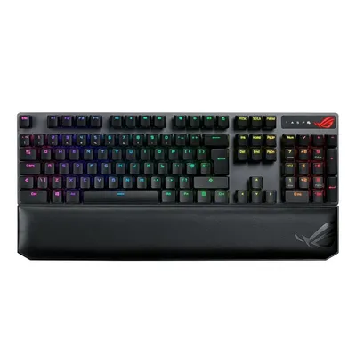 Vezetéknélküli gamer billentyűzet Asus ROG Strix Scope NX Wireless Deluxe XA09 fekete HU : 90MP02I6-BKHA00 fotó