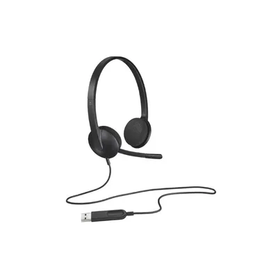 Fejhallgató mikrofonos Logitech headset H340 USB : 981-000509 fotó