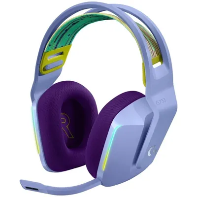 Fejhallgató Logitech G733 Lightspeed Wireless RGB lila gamer headset : 981-000890 fotó