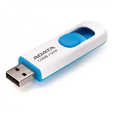 16GB Pendrive USB2.0 fehér Adata C008 : AC008-16G-RWE fotó