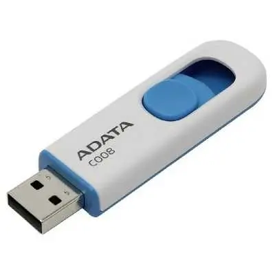 32GB Pendrive USB2.0 fehér Adata C008 : AC008-32G-RWE fotó