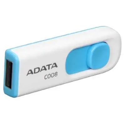 64GB Pendrive USB2.0 fehér Adata C008 : AC008-64G-RWE fotó