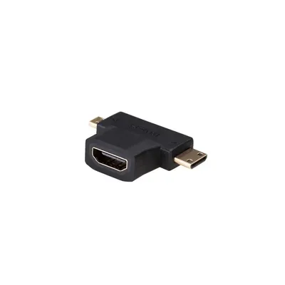 HDMI - miniHDMI - microHDMI átalakító adapter Akyga : AK-AD-23 fotó