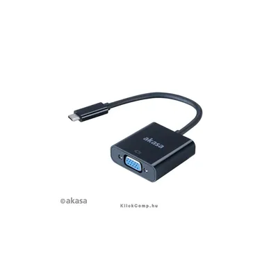 USB3.1C - VGA átalakító 15cm - Akasa AK-CBCA03-15BK : AK-CBCA03-15BK fotó