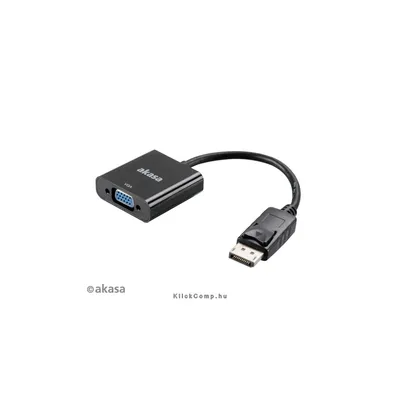 Displayport - VGA adapter Akasa AK-CBDP04-20BK : AK-CBDP04-20BK fotó