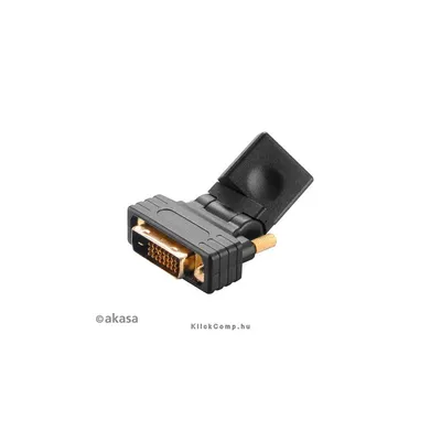 DVI-D - HDMI adapter Akasa AK-CBHD16-BK : AK-CBHD16-BK fotó