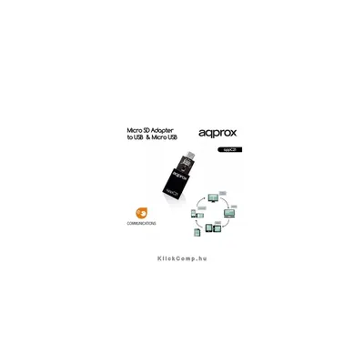 Micro SD adapter USB és MicroUSB átalakító APPROX APPC21 : APPC21 fotó