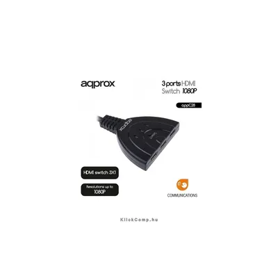 HDMI Switch 1080P 3 portos APPROX APPC28 : APPC28 fotó