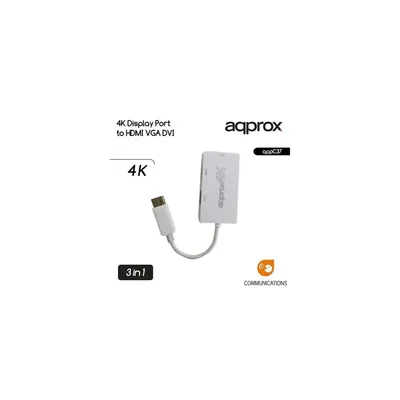 Display Port átalakító 4K HDMI, VGA és DVI adatpet : APPC37 fotó