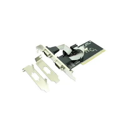 Soros port PCI Kártya Low profile hátlap a csomagban 2db RS232 : APPPCI2S fotó