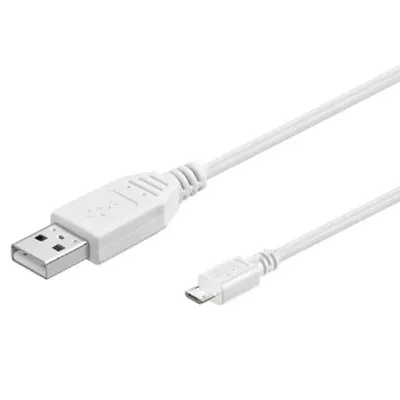 USB KÁBEL VCOM USB 2.0, MICRO USB 0,5M FEHÉR (CU271W0.5M) : CU271W0.5M fotó