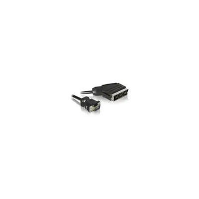 SCART kimenet – VGA bemenet video kábel 2m : DELOCK-65028 fotó