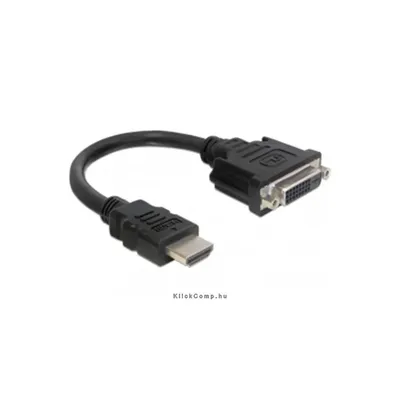 Adapter HDMI male DVI 24+1 female 20 cm Delock : DELOCK-65327 fotó