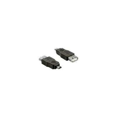 Adapter USB mini male > USB 2.0-A female OTG : DELOCK-65399 fotó