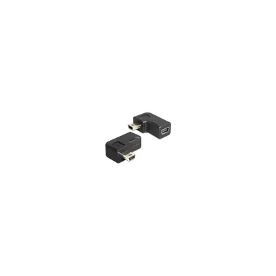 USB-B mini 5 pin apa / anya adapter 90°-ban elforgatott : DELOCK-65448 fotó