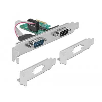 PCI Express Soros port RS232 2db Delock PCIe-kártya : DELOCK-89918 fotó