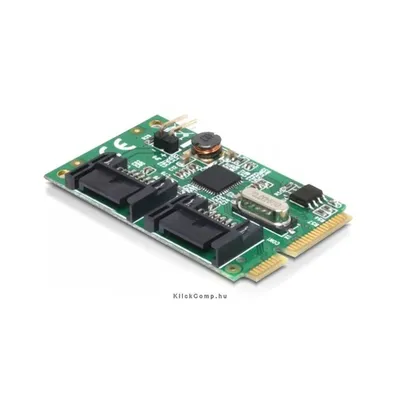 MiniPCIe I/O PCIe full size 2 x SATA 6 Gb/s Delock : DELOCK-95233 fotó