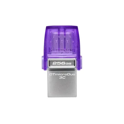 256GB Pendrive USB3.2 lila Kingston DataTraveler Duo 3CG3 : DTDUO3CG3_256GB fotó