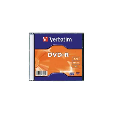 DVD DISK -R 4.7GB VERBATIM 16x vékony tok - Már nem forgalmazott termék : DVDV-16V1 fotó