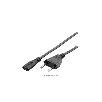 notebook tápkábel, nem földelt, CB-8, 1,8m, fekete Delock : EQUIP-112160 fotó