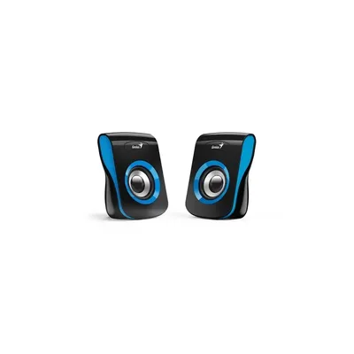 Hangfal 2.0 Genius SP-Q180 fekete-kék USB hangszóró : GENIUS-31730026403 fotó