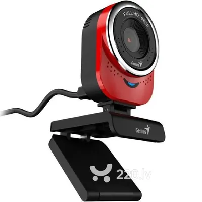 Webkamera Genius QCam 6000 FullHD1920x1080p Piros USB : GENIUS-32200002401 fotó