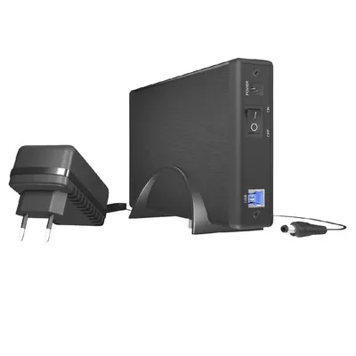 HDD ház 3.5" USB3.0 SATA külső merevlemez ház fekete RaidSonic ICY BOX : IB-377U3 fotó