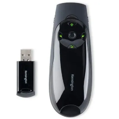 Prezentációs távirányító zöld lézer vezeték nélküli KENSINGTON : K72426EU fotó