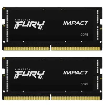 16GB DDR5 notebook memória 4800MHz 2x8GB Kingston FURY Impact : KF548S38IBK2-16 fotó