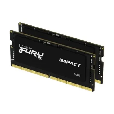 32GB DDR5 notebook memória 4800MHz 2x16GB Kingston FURY Impact : KF548S38IBK2-32 fotó