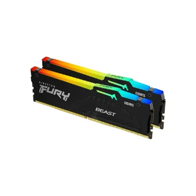16GB DDR5 memória 5200MHz 2x8GB Kingston FURY Beast : KF552C36BBEAK2-16 fotó