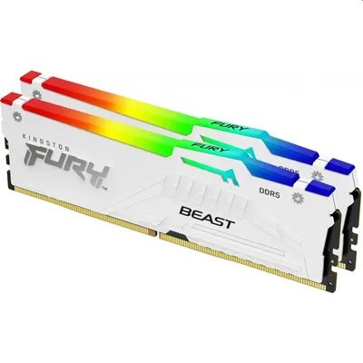 32GB DDR5 memória 6000MHz 2x16GB Kingston FURY Beast White : KF560C36BWEAK2-32 fotó