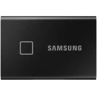 1TB külső SSD USB3.2 Samsung fekete ujjlenyomatolvasós T7 Touch : MU-PC1T0K_WW fotó