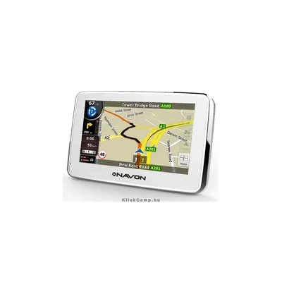 4,3" navigáció iGO8 Európa 40 ország fehér GPS N490 plus : NAVON-77887 fotó
