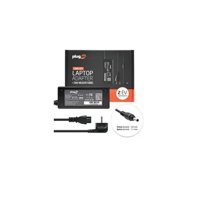 Laptop tápegység Acer 45W 2,37A 3.0x1.1mm hálózati töltő PlugOn : PLUGON-14098 fotó