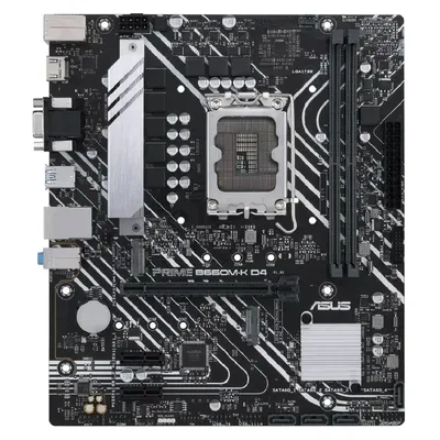 Alaplap B660 LGA1700 2xDDR4 Asus PRIME B660M-K D4 mATX : PRIME-B660M-K-D4-NEW fotó
