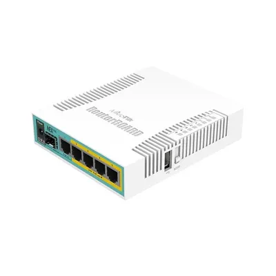 MikroTik hEX PoE RB960PGS L4 128MB 5x GbE PoE port router : RB960PGS fotó