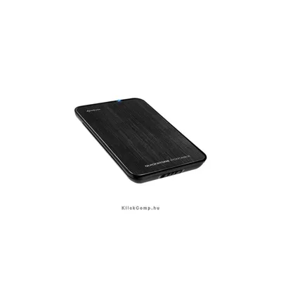 Külső HDD Ház 2.5" QuickStore Portable U3 fekete; max 9,5mm 2,5" SataHDD USB3.0 csatlakozó; szálcsiszolt : SHARK-4044951010202 fotó