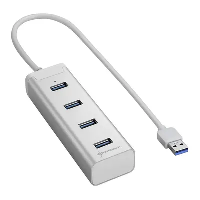 USB Hub 4 port Aluminium Hub USB3.0 : SHARK-4044951016822 fotó