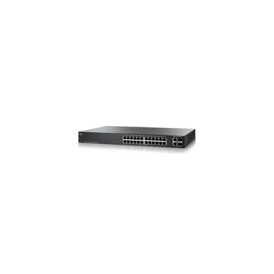 Cisco SG200-26P 24 LAN 10/100/1000Mbps, 2 miniGBIC Smart menedzselhető PoE switch : SLM2024PT-EU fotó