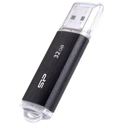 32GB Pendrive USB2.0 fekete Silicon Power Ultima U02 : SP032GBUF2U02V1K fotó