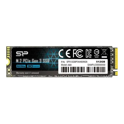 512GB SSD M.2 Silicon Power A60 : SP512GBP34A60M28 fotó