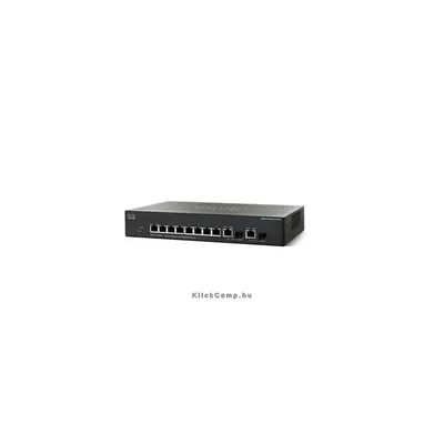 Cisco SG300-10MP 8 LAN 10/100/1000Mbps, 2 miniGBIC menedzselhető rack switch : SRW2008MP-K9-EU fotó