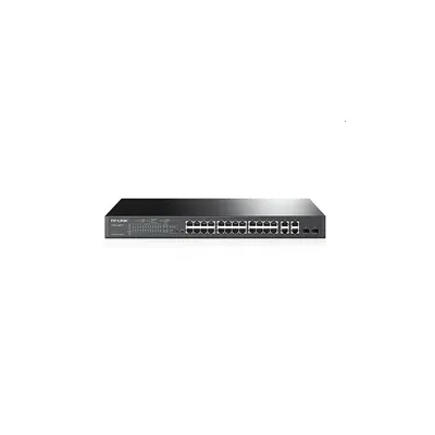 24 port Switch 10/100Mbps + 4-Port Gigabit PoE+ Smart TP-LINK T1500-28PCT : TL-SL2428P fotó