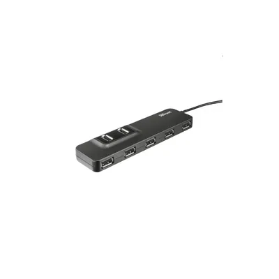 Trust USB Hub - Oila7; 7port USB2.0 +power adapter, fekete - Már nem forgalmazott termék : TRUST-20576 fotó