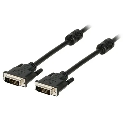 DVI kábel: DVI-D 24+1 tűs apa – DVI-D 24+1 tűs apa 3m fekete : VLCP32000B30 fotó